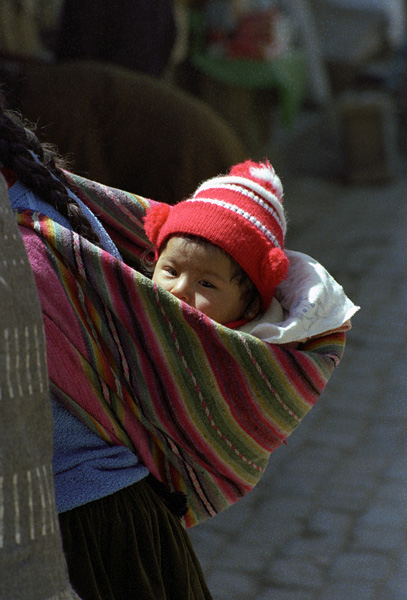 Mre et son enfant, Oruro, Bolivie