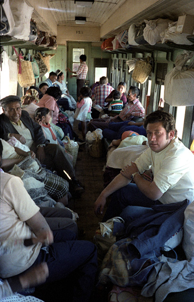 Intrieur, train de Calama (Chili)  Oruro (Bolivie)