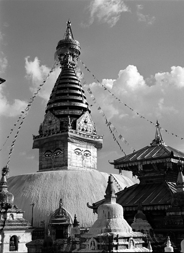 Le temple Swayambhunath, valle de Katmandou, Npal
