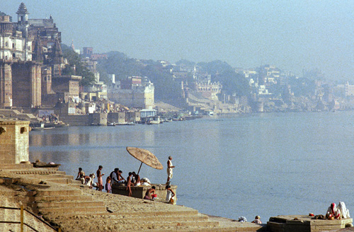 Bords du Gange, Varanasi, Inde 1977