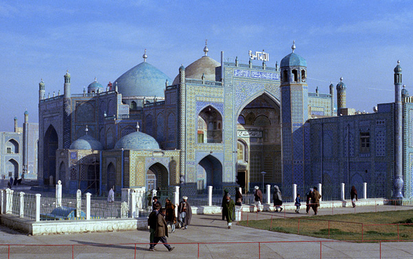 La grande mosque bleue de Mazar-i-Sharif, Afghanistan