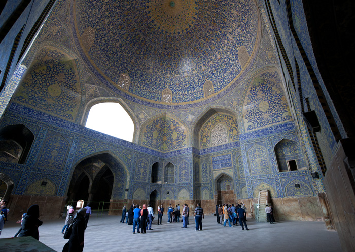 Intrieur, mosque Masjed-e Imam, Ispahan, Iran