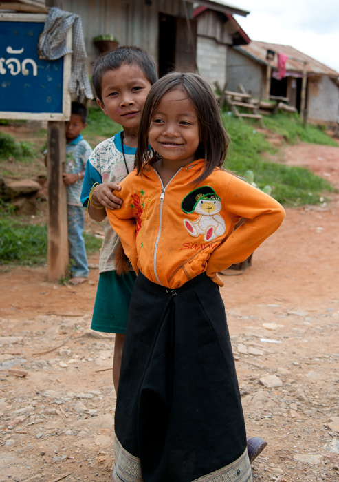 Enfants Khmers, Laos