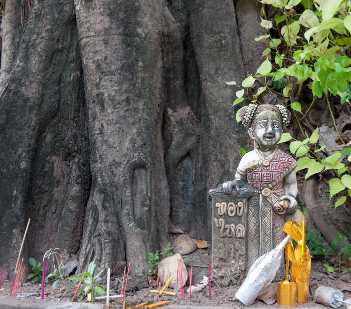Au temple Wat Inpeng, Vientiane, Laos