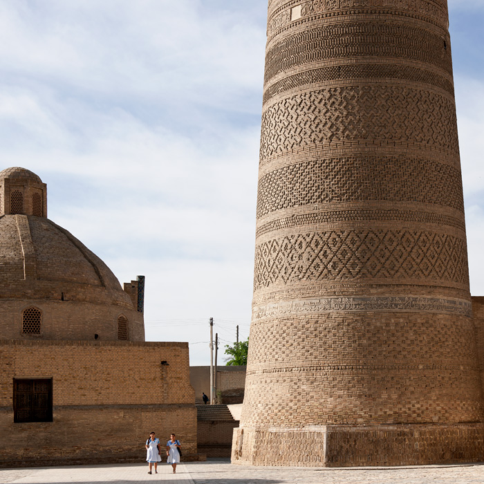 Le grand minaret de la mosque Kalyan, Boukhara, Ouzbkistan