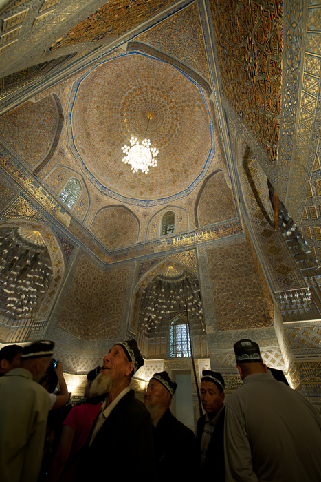 Intrieur du mausole Gour Emir, tombeau de Tamerlan, Samarkand, Ouzbkistan