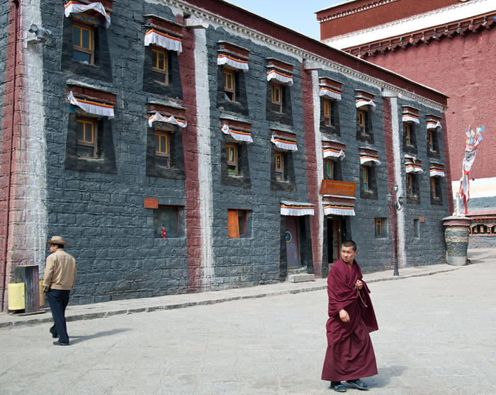 Le monastre de Sakya, Tibet, Chine