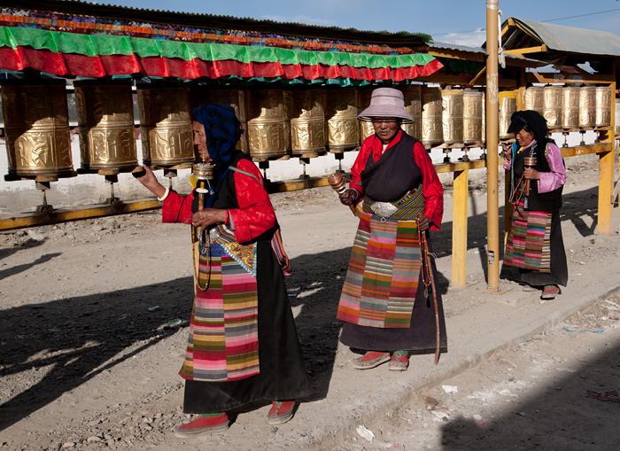 Plerins, monastre de Tashilhunpo, Shigatse, Tibet, Chine