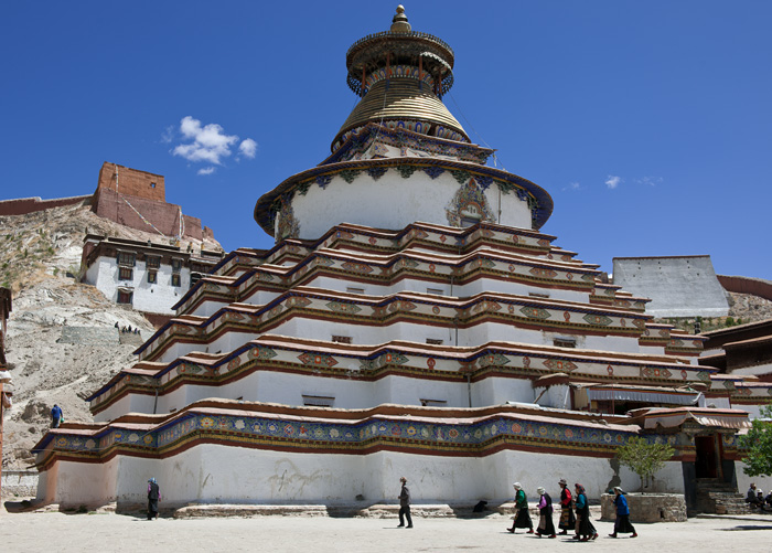 Le grand Kumbum, monastre Pelkor Choide, Gyantse, Tibet, Chine