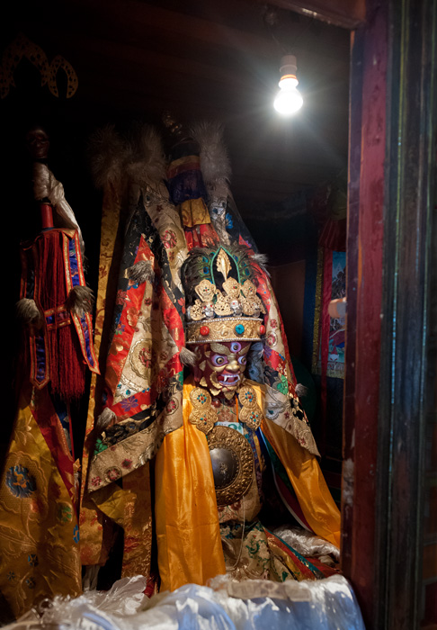 Intrieur du monastre Muru Nyingba, Lhassa, Tibet, Chine