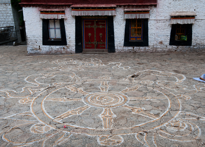 Mandala, monastre de Sera, Lhassa, Tibet, Chine