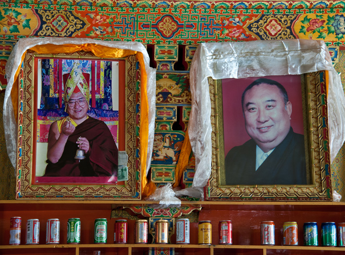 Portraits du Panchen Lama Choekyi Gyaltsen, Sakya, Tibet