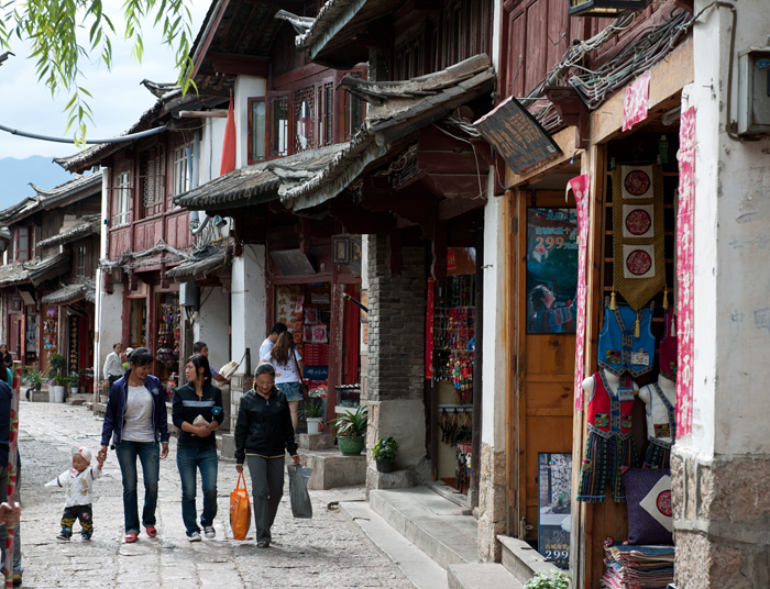 Rue de Lijiang, Yunnan, Chine