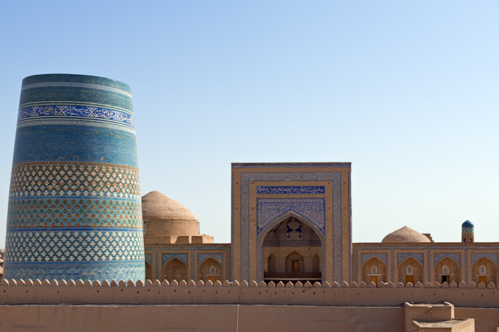 Le minaret Kalta Minor et la madrassa Mohamed Amin Khan, Itchan Kala, Khiva, Ouzbkistan