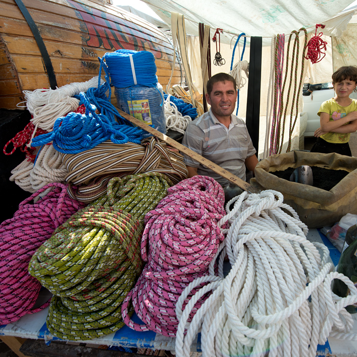 Vendeur de cordes, Khiva, Ouzbkistan