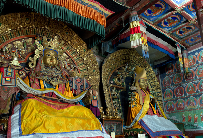 Intrieur, monastre bouddhique Erdene Zuu, Kharkhorin, Mongolie