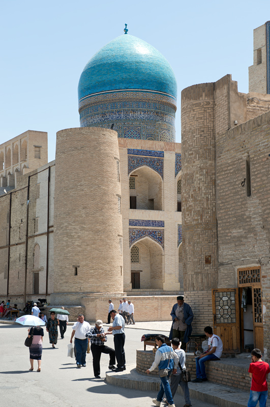 Dme de la madrasa Mir-i-Arab, Boukhara, Ouzbkistan,