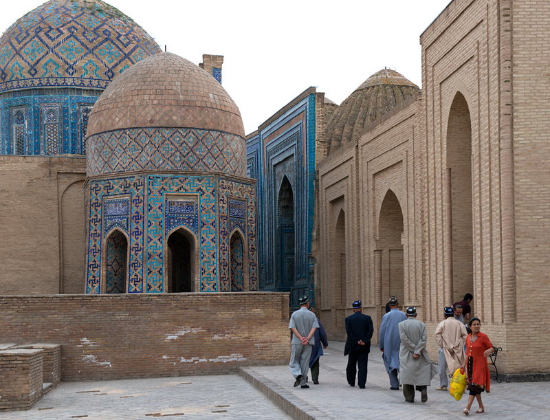 La ncropole de Shah-I-Zinda, Samarkand (ou Samarquande), Ouzbkistan