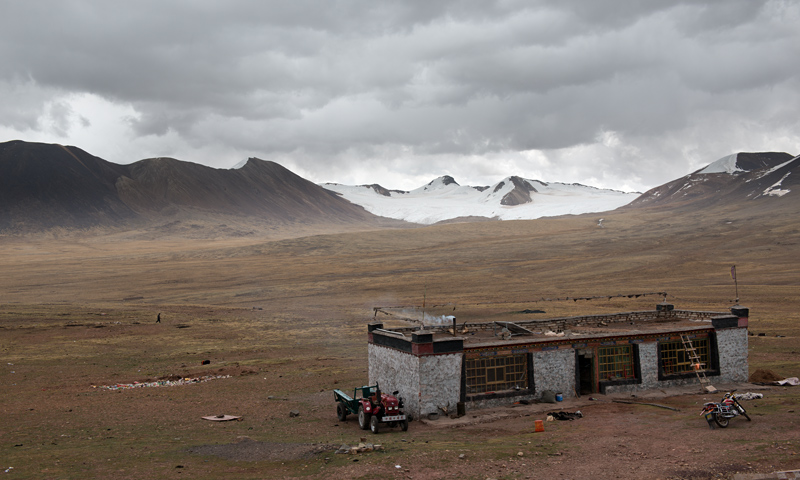 Au col Tanggula  5231m d'altitude, Tibet, Chine