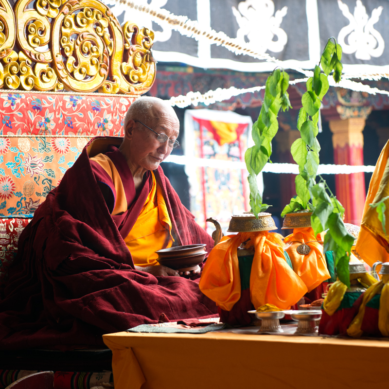 Abb du temple du Jokhang. Lhassa, Tibet, Chine