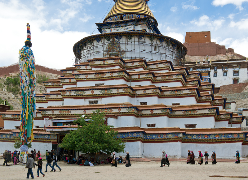 Le grand Kumbum du monastre de Pelkor Chode, Dzong de Gyants, Gyants, Tibet, Chine
