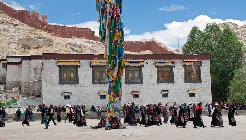 Le monastre de Pelkor Chode, Gyants, Tibet, Chine