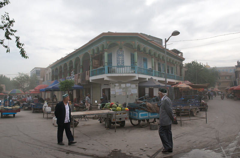 Le matin tt dans le quartier oughour, Kashgar, Xinjiang, Chine