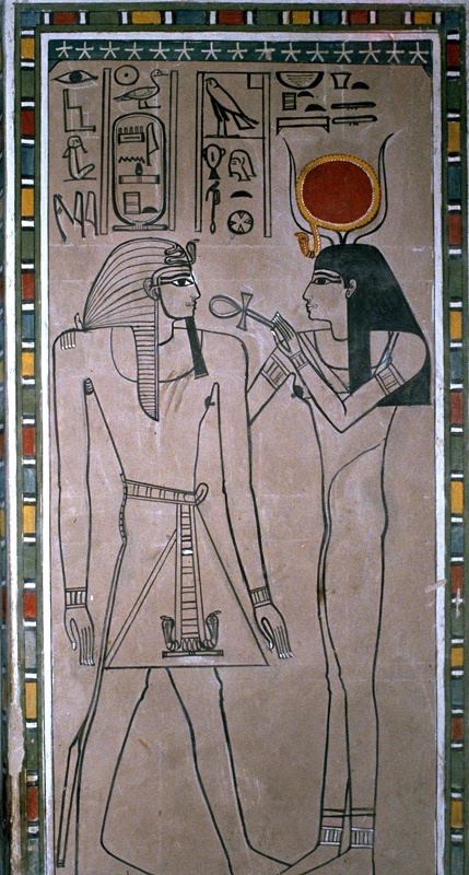 Fresque peinte, tombeau de Amnophis II, valle des Rois, Louxor, Egypte