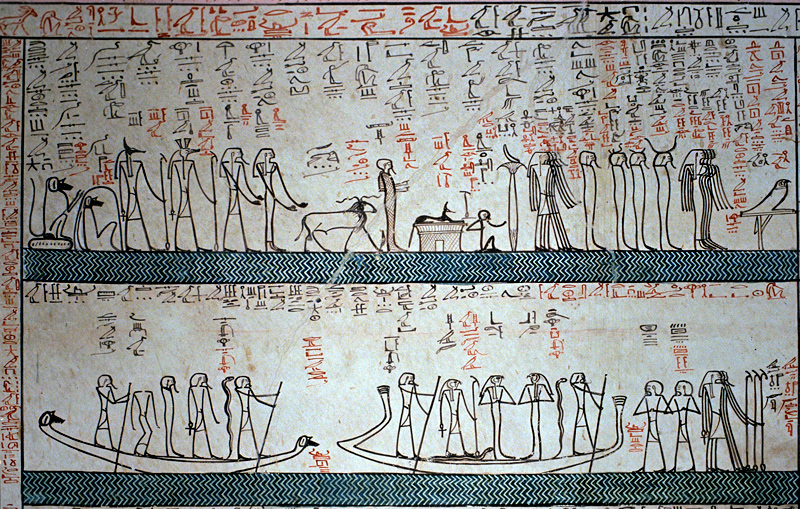 Fresques peintes, tombeau de Toutmsis III, valle des Rois, Louxor, Egypte