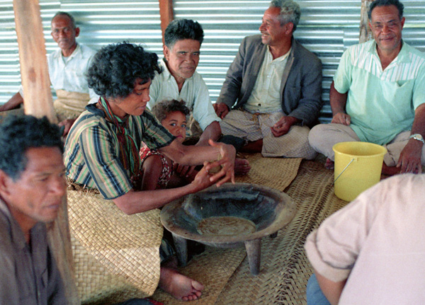 Crmonie du kava, Ohonua, Eua, archipel des Tonga