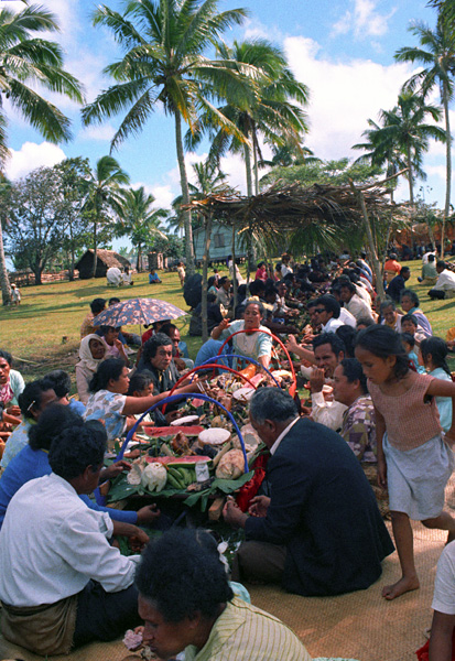 Le grand festin, Ohonua, Eua, archipel des Tonga