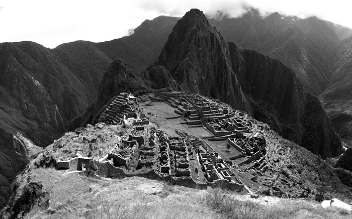 Vue gnrale de la cit Inca du Machu Picchu, Prou