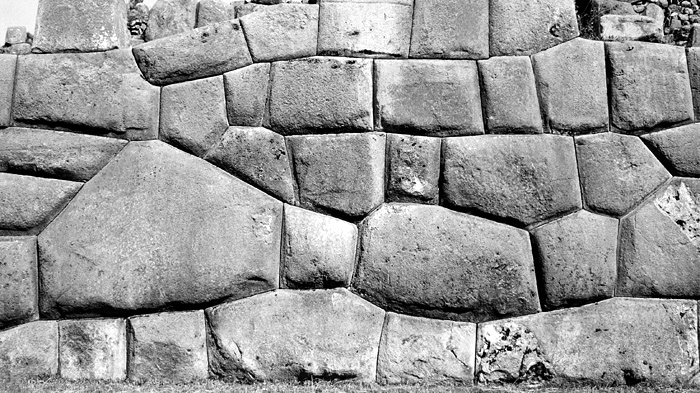 Les pierres parfaitement ajustes des murs Incas, Sacsayhuamn, Prou