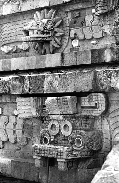 Le temple du Quetzal, Teotihuacan, Mexique
