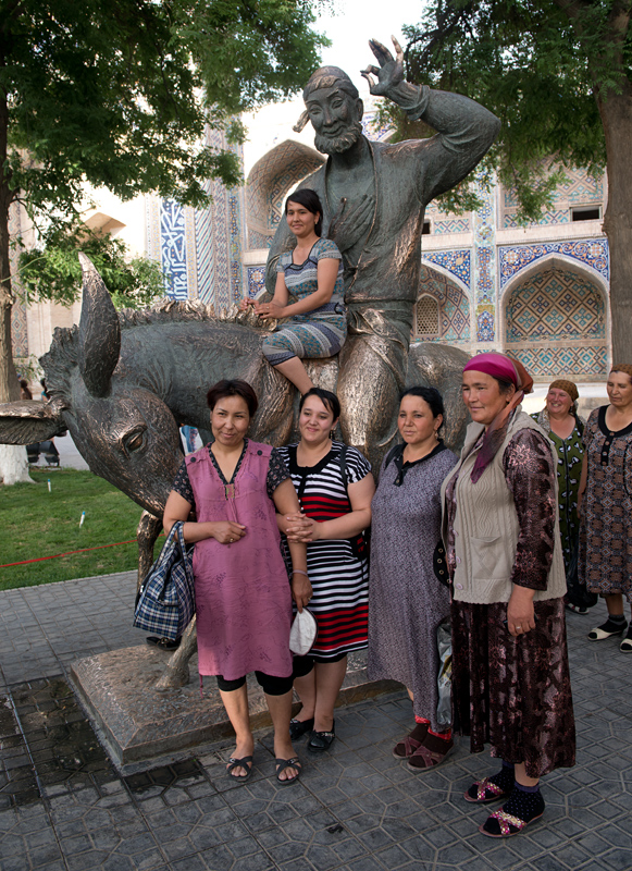 Statue de Nasr Eddin Hodja, Boukhara, Ouzbkistan